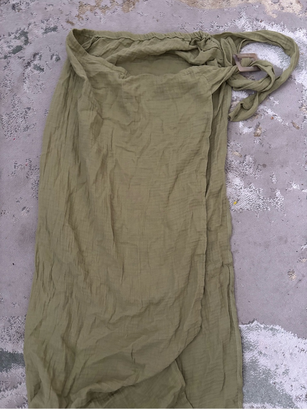 Lightweight Olive Green Swimsuit cover skirt